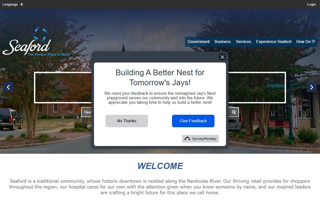 Seaford city website and local services